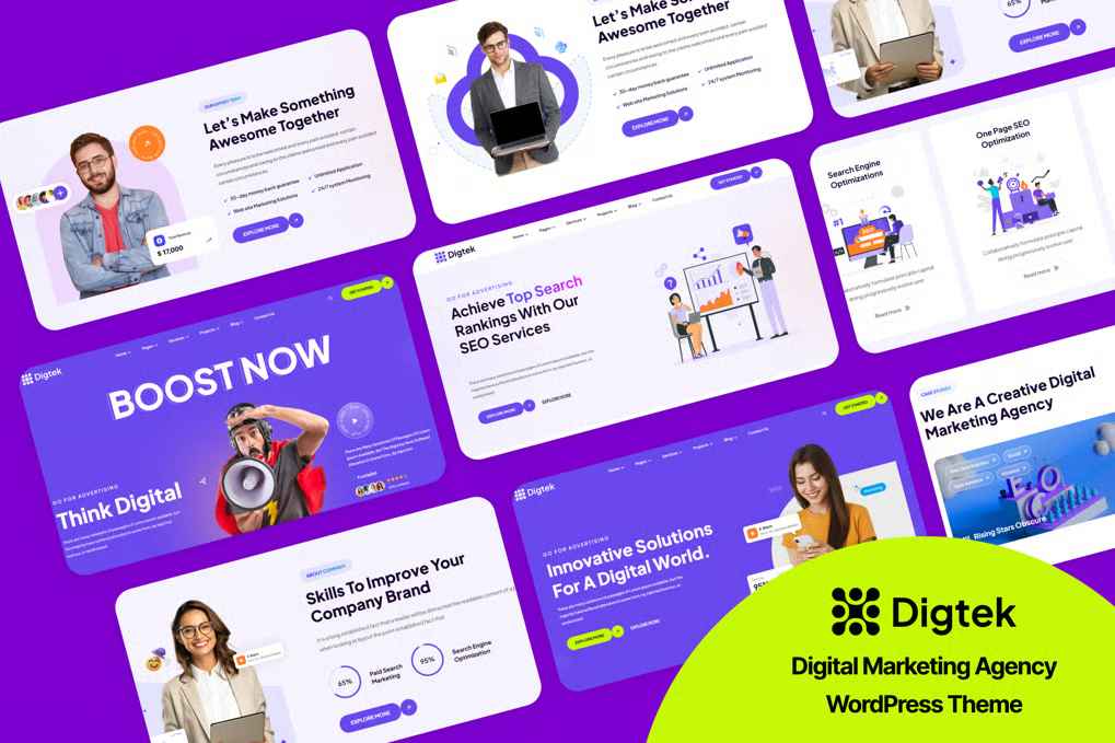 Digtek - Digital Marketing Agency and SEO WordPress Theme
