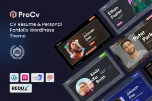 ProCv - CV Resume & Personal Portfolio WordPress
