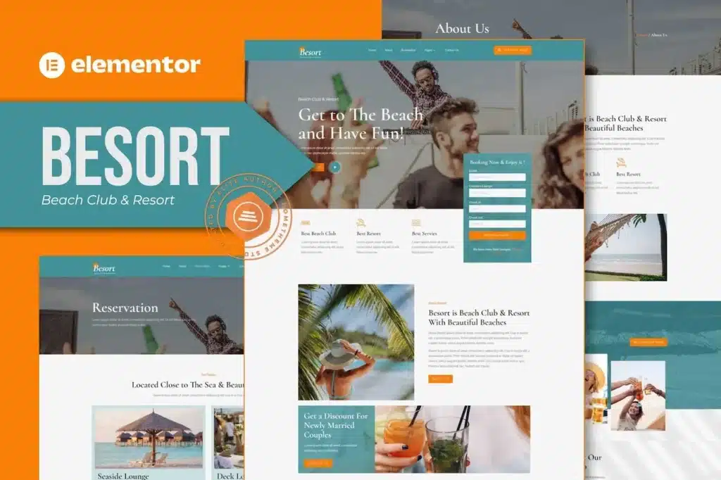 Besort Beach Club & Resort Elementor Template Kit