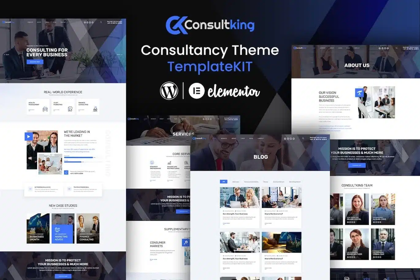 Consultking Business Elementor Template Kit