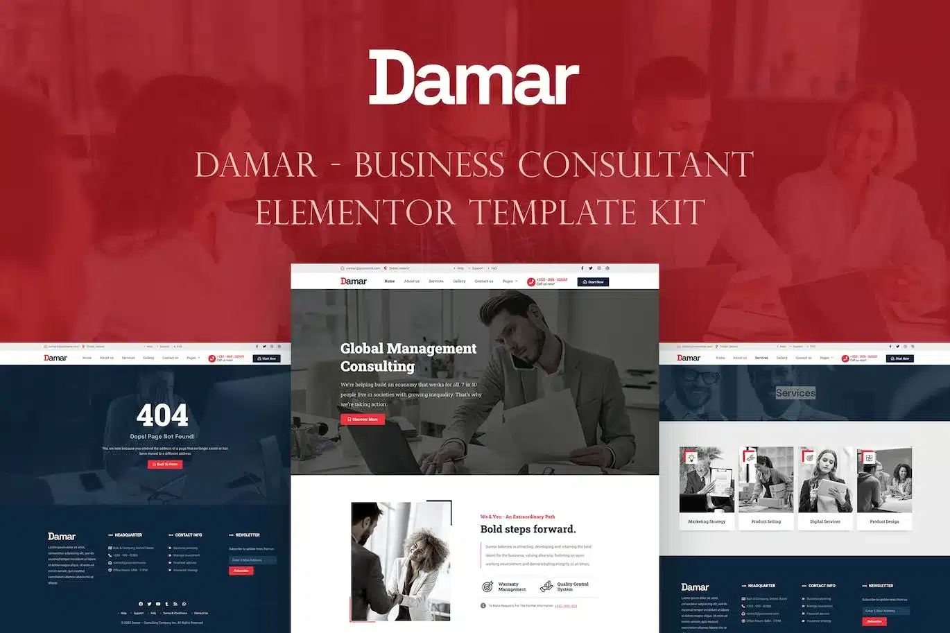 Damar Business Consultant Elementor Template Kit