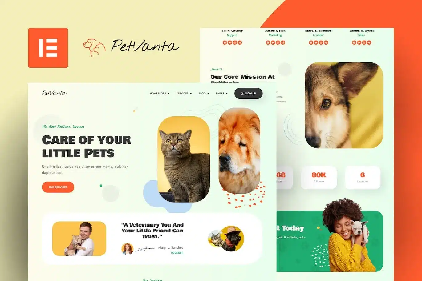 Petvanta Pet Care Services Elementor Template Kit