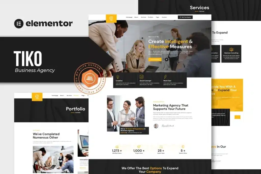 Tiko Business Agency Elementor Template Kit