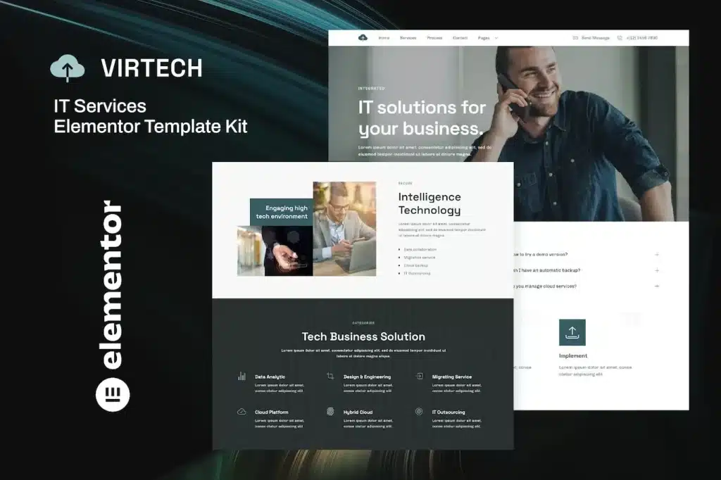 Virtech It Services Elementor Template Kit