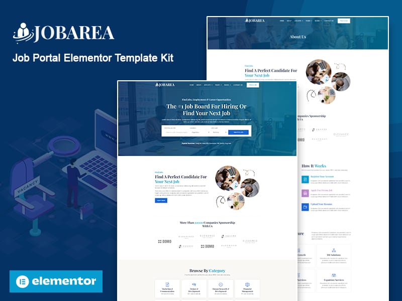 Jobarea - Job Portal Elementor Template Kit