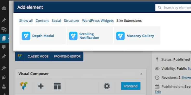 Visual Composer Extensions - Popup, Notification and Gallery