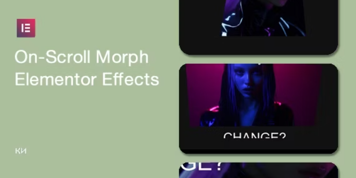 On-Scroll Morph for Elementor