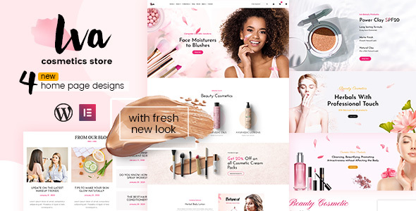 Iva –  Beauty Cosmetics Shop WordPress Theme