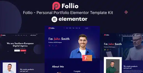 Follio Personal Portfolio Elementor Kit
