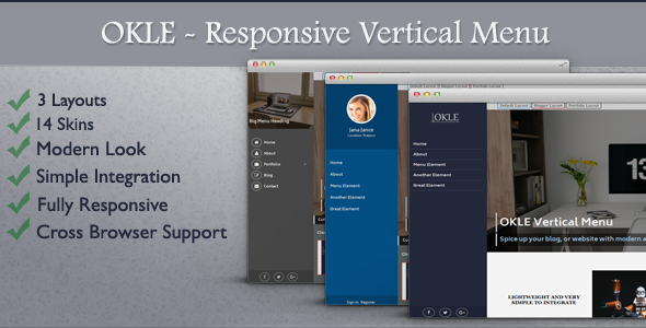 OKLE - Responsive Vertical Menu