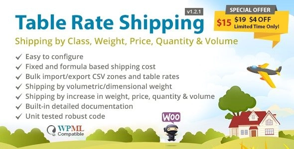 Table Rate Shipping