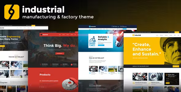 Industrial Corporate Industry and Factory Theme