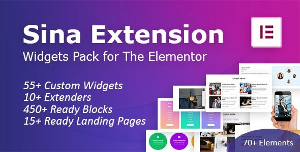 Sina Extension Pro for Elementor