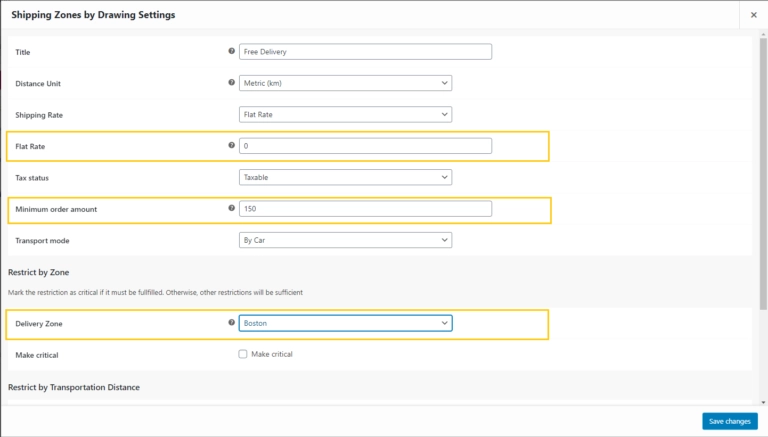 Shipping Zones by Drawing Premium for WooCommerce