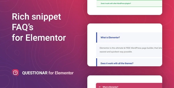 Questionar for Elementor