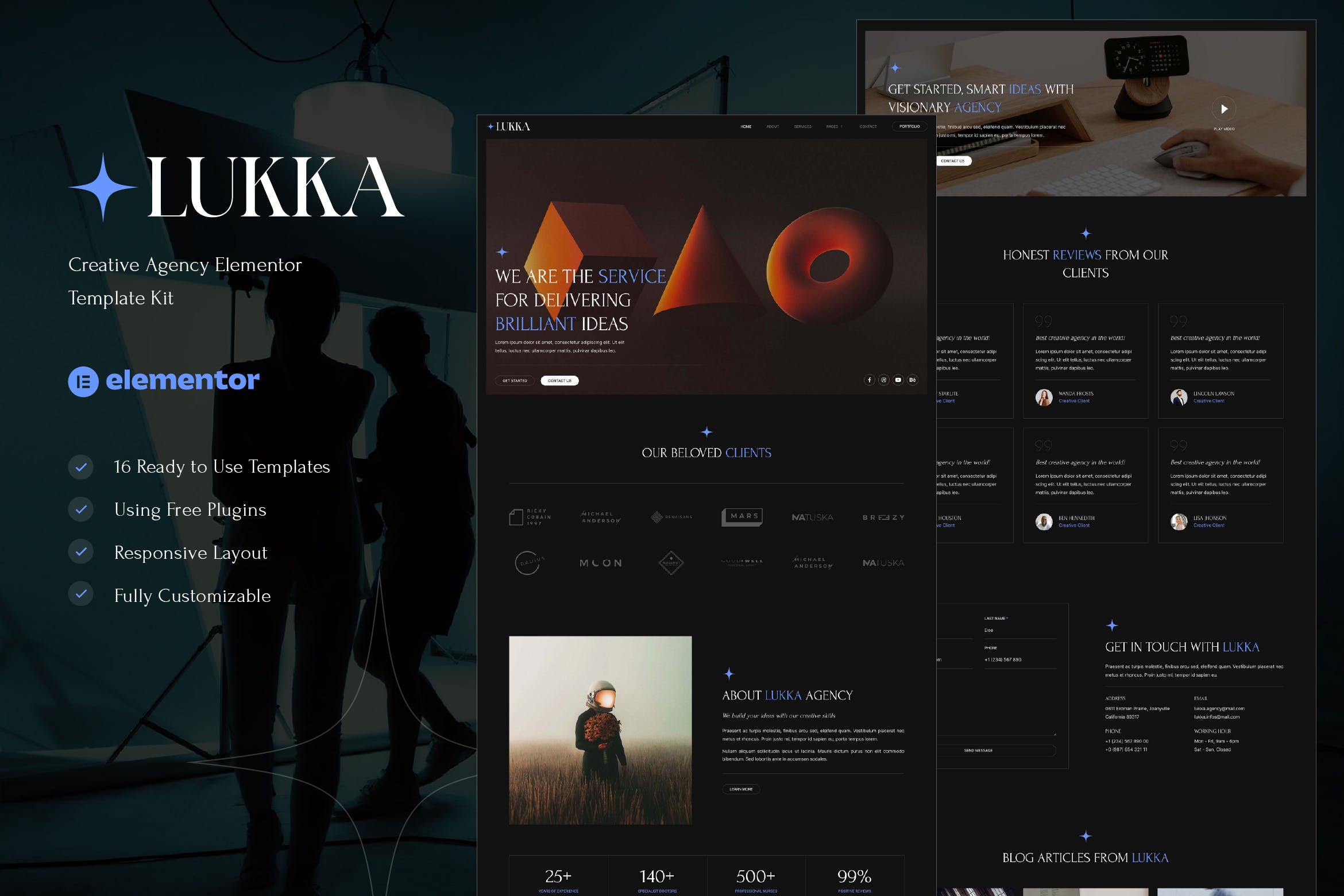 Lukka – Creative Agency Elementor Template
