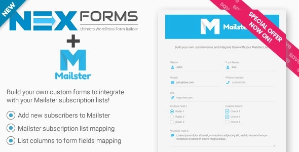 NEX-Forms ADD ON - Mailster