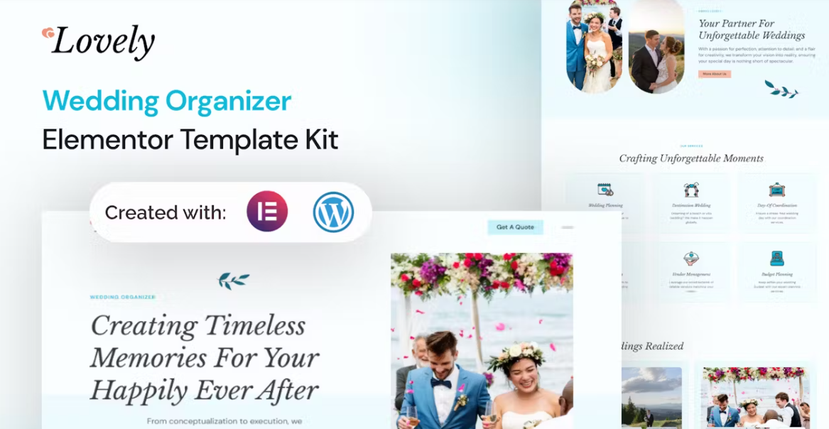 Lovely – Wedding Organizer Elementor Template