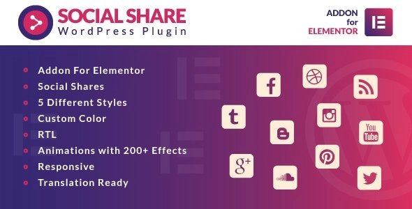 Social Share for Elementor