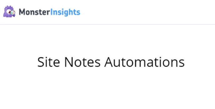 MonsterInsights - Site Notes Important Events Addon