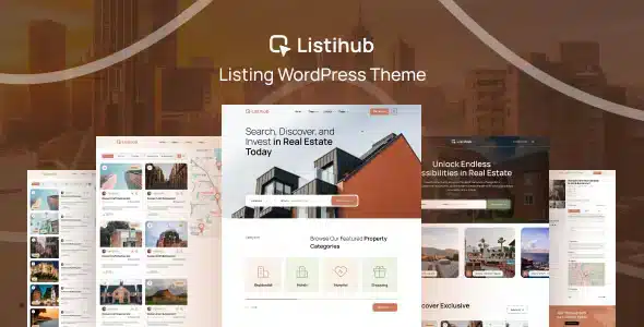 Listihub Directory and Listing WordPress Theme